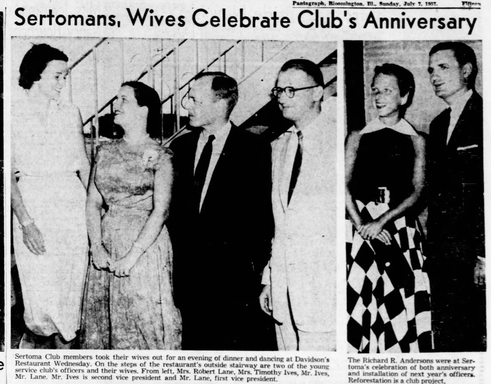 Sertomans, Wives Celebrate Club's Anniversary